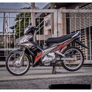 Tem Exciter 2009 lửa cam đen Rời (bộ)