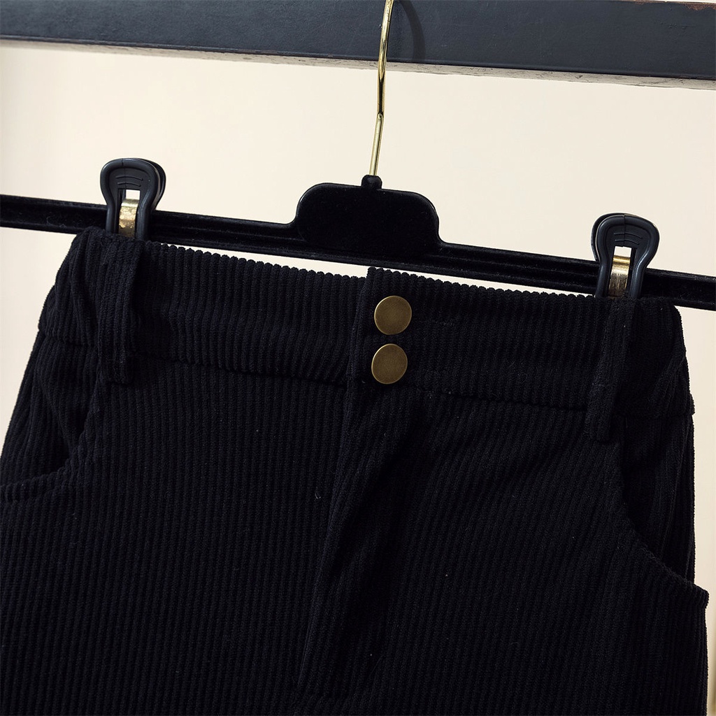 Chân Váy Nhung Dày Lưng Cao Thời Trang Hàn Quốc