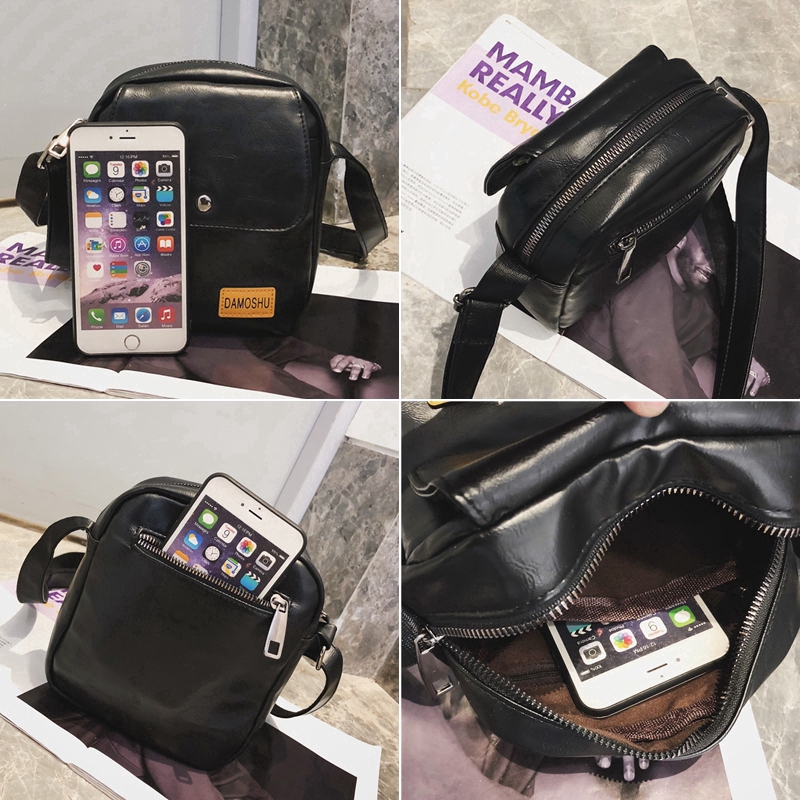 Túi đeo chéo bằng da phong cách vintage cho nam | BigBuy360 - bigbuy360.vn