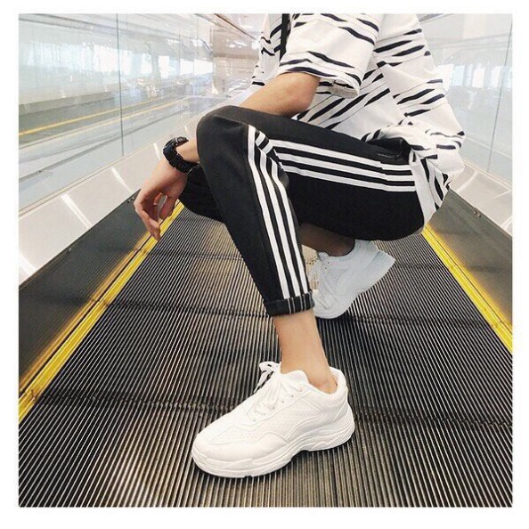 (FREESHIP 50K) (SIÊU PHẨM) Quần thể thao nam nữ nỉ dày dặn 3 sọc Jogger TF4 | BigBuy360 - bigbuy360.vn