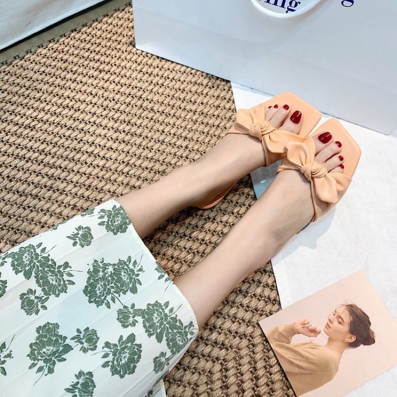 XẢ DÉP BỆT NỮ THẮT NƠ - 2195