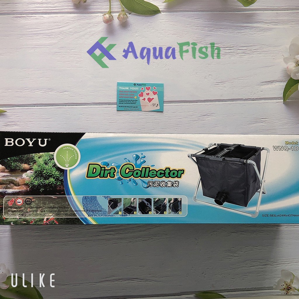 Sọt Lọc Vệ Sinh Hồ Cá Koi BOYU WNQ-1D (giúp lọc cặn, bụi bẩn từ máy hút đáy giúp tiết kiệm nước)