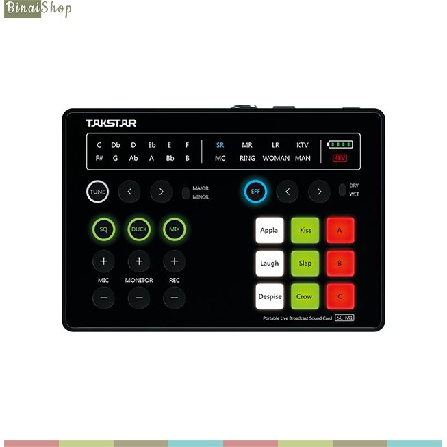 [Mã ELHACE giảm 4% đơn 300K] Soundcard hát karaoke Auto Tune Takstar SC-M1