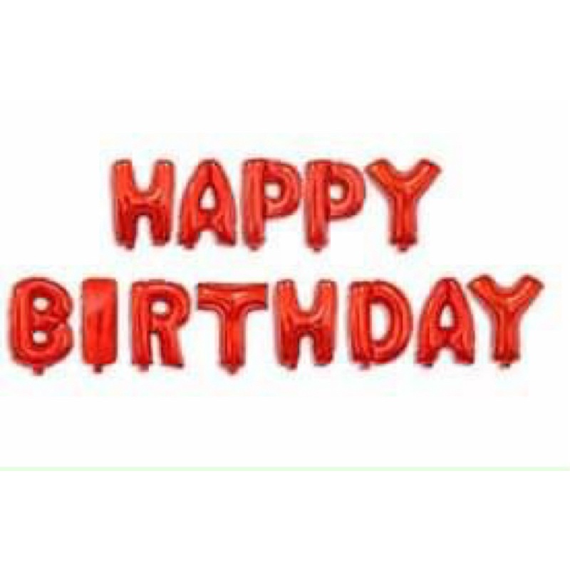 Bộ dây HAPPY BIRTHDAY bóng kiếng nhiều màu giá sỉ