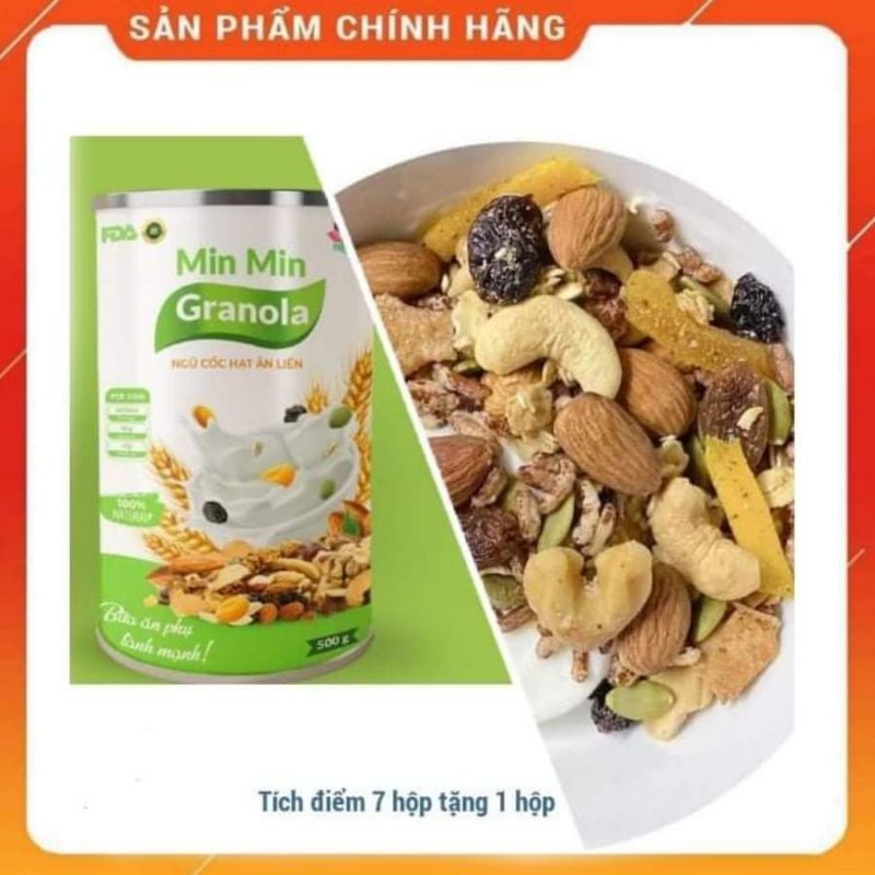 NGŨ CỐC LỢI SỮA CAO CẤP MIN MIN - NGŨ CỐC BẦU CHUẨN ORGANIC 500g