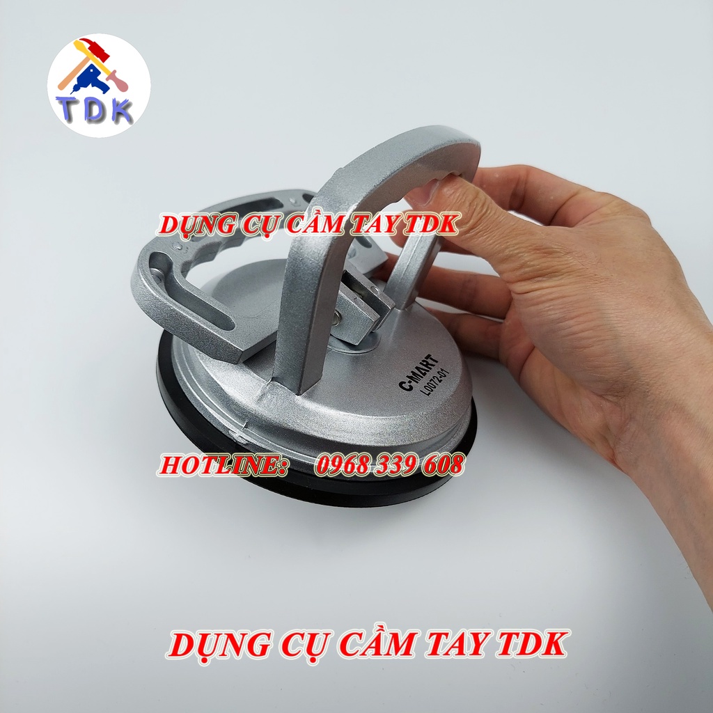 Tay hít gạch, hút kính cầm tay chuyên dụng loại 1 chấu L0072-1 CMART (Lực hút 50kg)