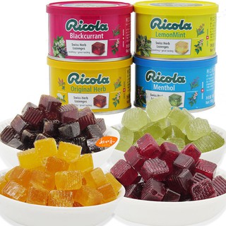 ☃Nhập khẩu Thụy Sĩ Kẹo ngậm vani Ricola kẹo bạc hà giải khát kẹo ngọt ăn nhẹ Ricola Thụy Sĩ