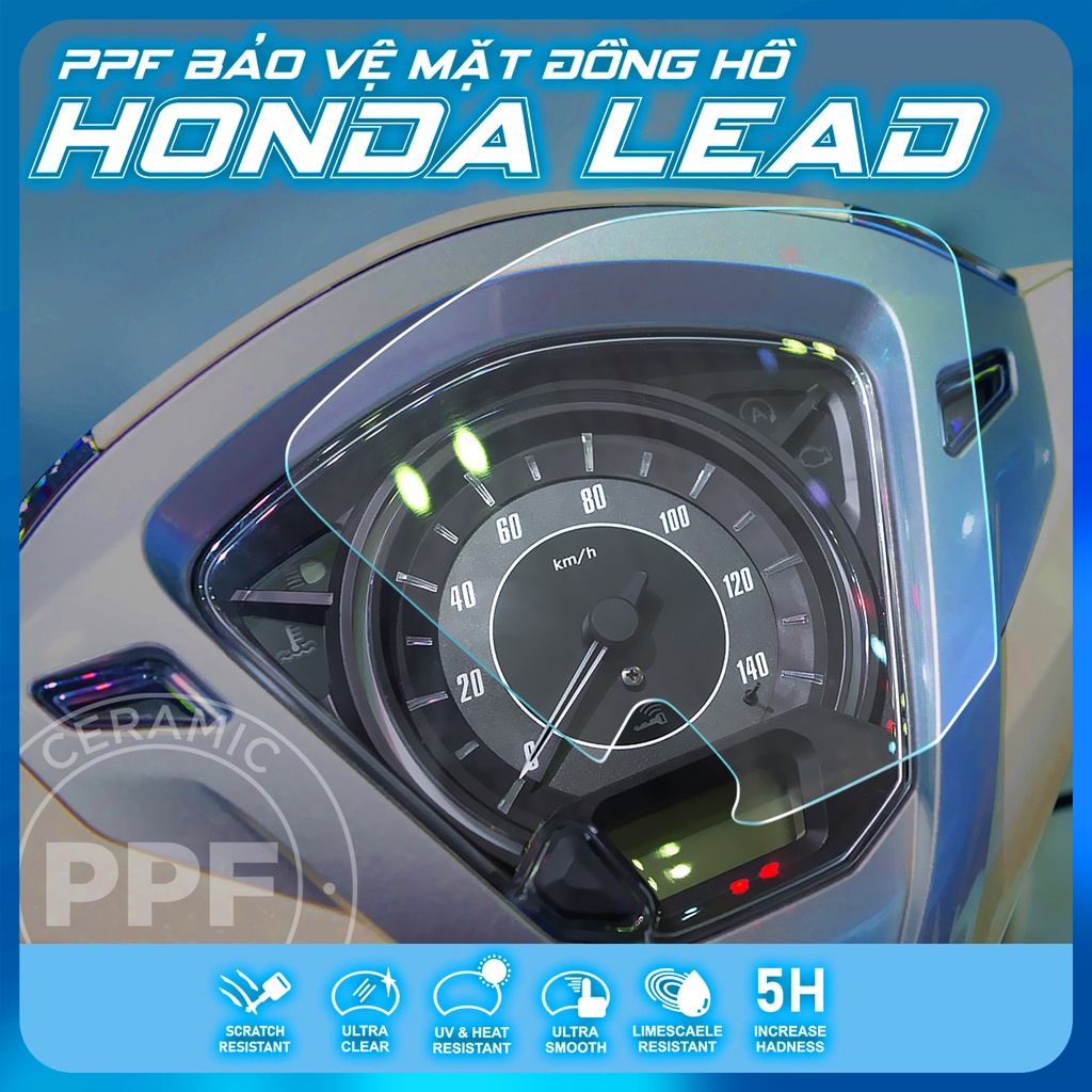 Miếng dán bảo vệ mặt đồng hồ xe LEAD 2022 cao cấp chống trấy xước xe Honda LEAD