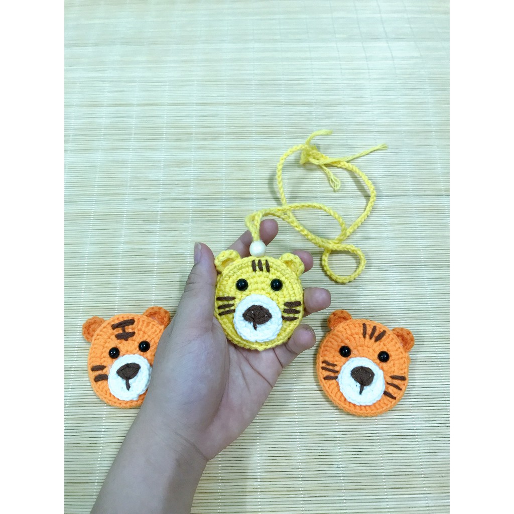 Túi đựng tỏi hình con hổ( Tiger )-3 màu(Túi đeo tỏi)