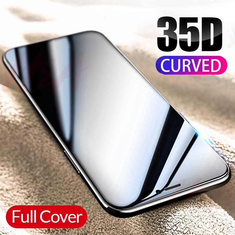 Kính cường lực toàn màn hình cong 3D dành cho iPhone 11 Pro 7 8 6 6S Plus X XR XS Max SE 2020