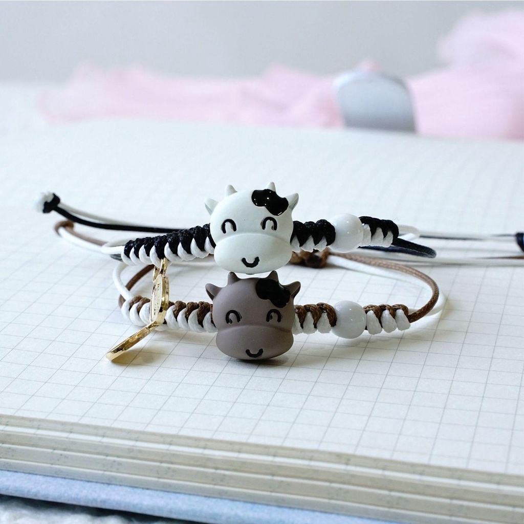 Mih Vòng Tay Dây Bện Có Thể Kéo Vào Trang Trí Năm Mới Dành Cho Cặp Đôi