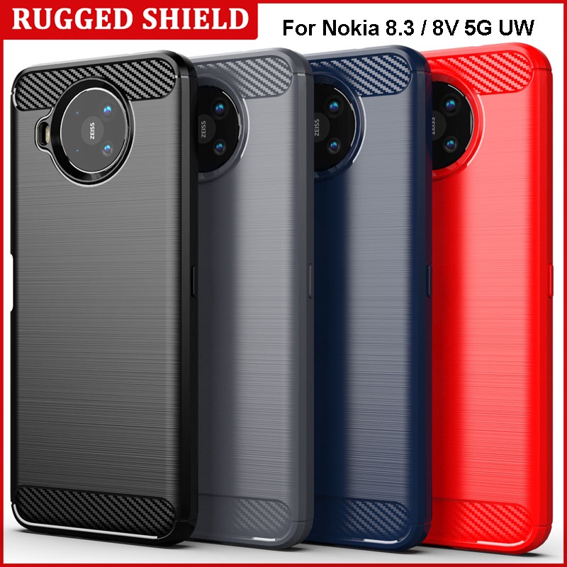 Ốp Điện Thoại Sợi Carbon Mềm Cho Nokia 7 Plus 7.1 8.1 8.3 6.1 Plus 6.2 7.2 5.1 Plus Nokia 5 6 X5 X6 X7 8V 5G UW