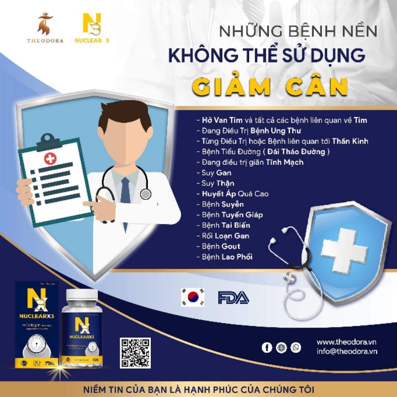Viên Uống Giảm Cân Collagen Đẹp Da Nuclearx3