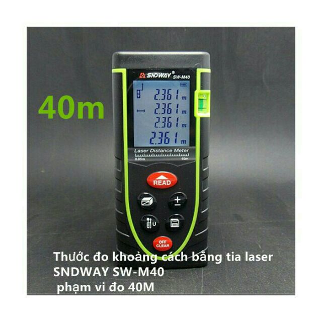 Máy đo khoảng cách 40M bằng tia Laser SNDWWAY SW-M40