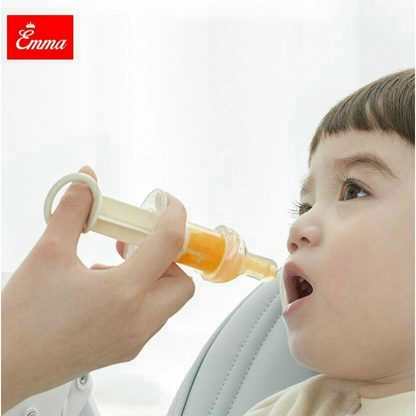 Dụng cụ cho bé uống thuốc Emma kids an toàn tiện lợi kèm hộp đựng