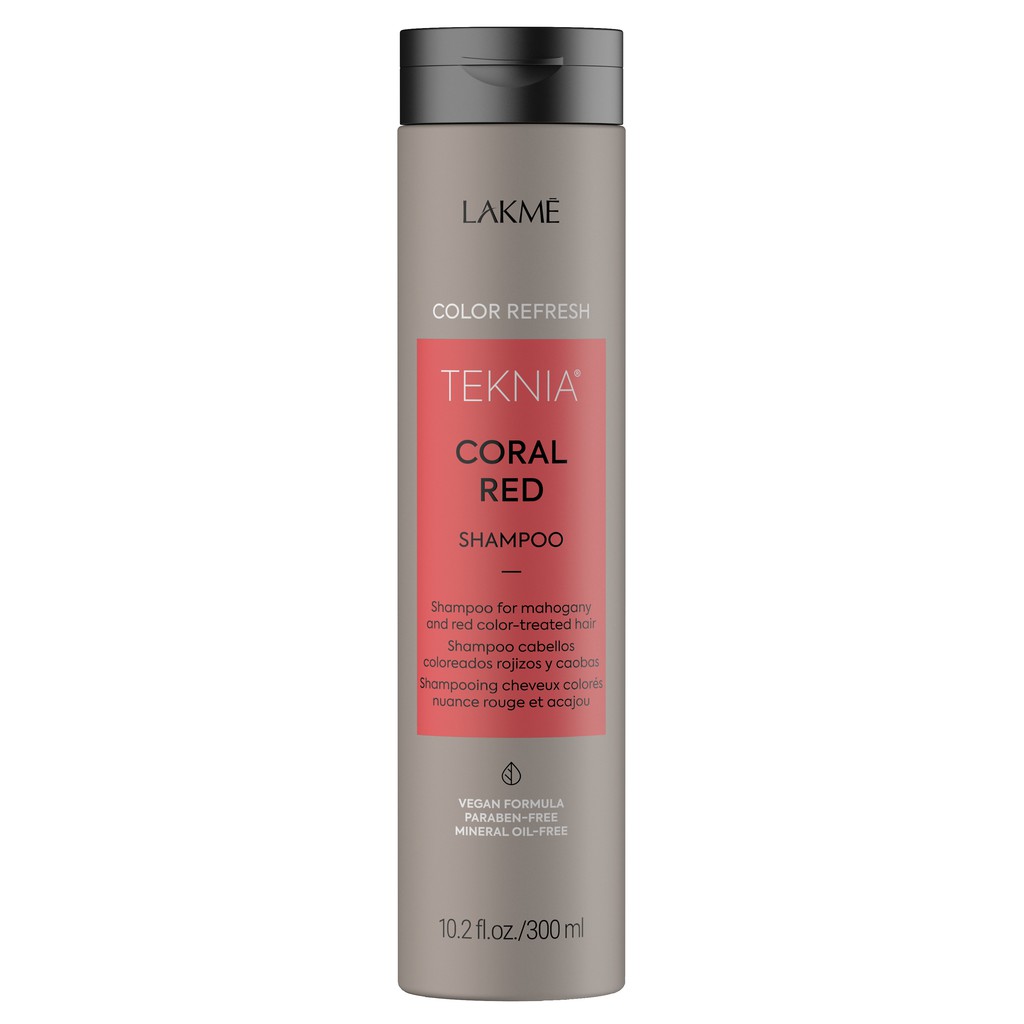 Dầu gội dưỡng màu tóc nhuộm (MÀU ĐỎ) LAKME Coral Red Shampoo 300ml