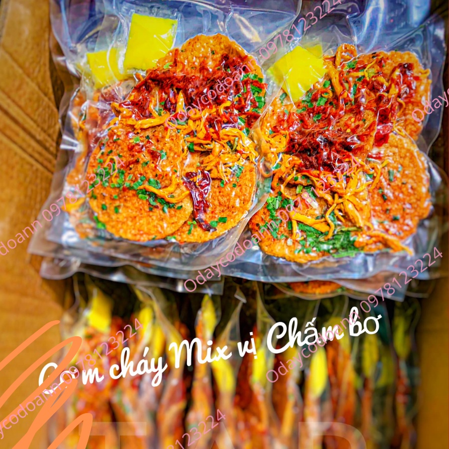 Cơm Cháy Sấy Mắm Mix Khô Bò Gà Chấm Bơ [ Odaycodoan] Cơm Cháy Chiên Mắm Full Topping Cực Ngon - Đồ Ăn Vặt | BigBuy360 - bigbuy360.vn