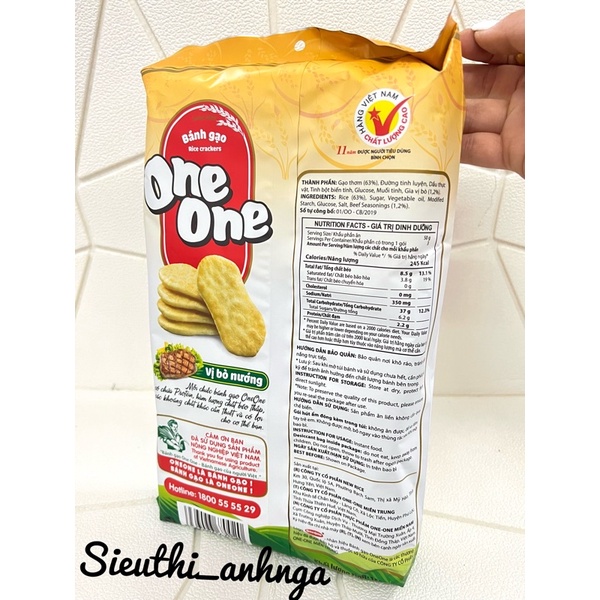 Bánh Gạo Mặn One One gói 150g