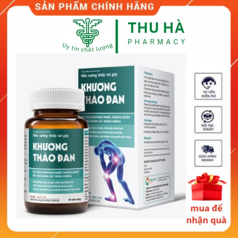 Khương thảo đan - giảm đâu , giảm viêm xương khớp , đau vai gáy , thoái hóa khớp ( lọ 30 viên )