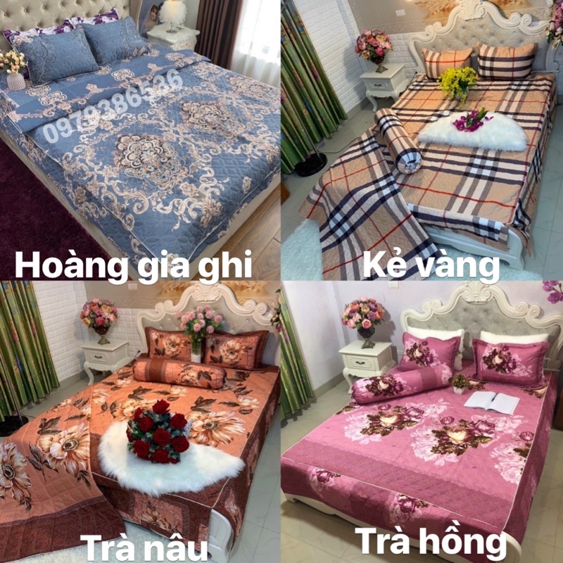Set Ga phủ trần bông full, chất liệu cotton poly dày dặn | BigBuy360 - bigbuy360.vn