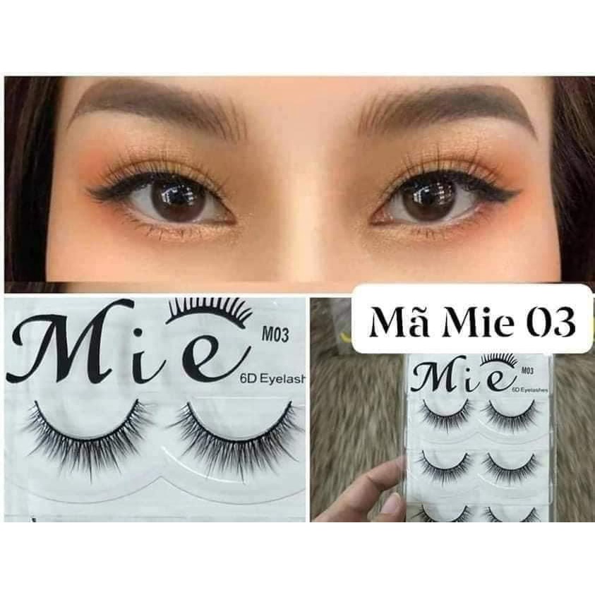 Mi giả Mie 03 6D 5 cặp tự nhiên cao cấp chính hãng chuyên dùng cho makeup