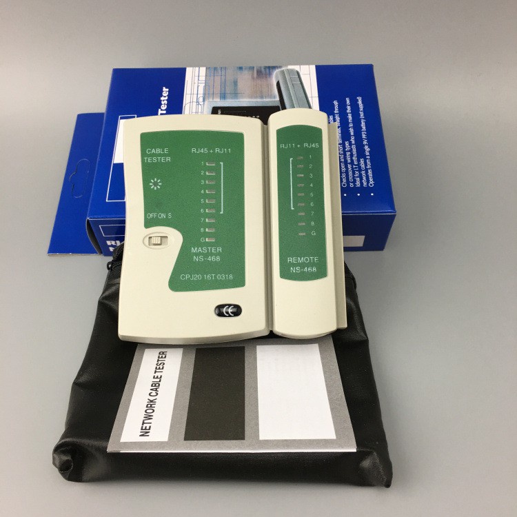 Hộp Test Cáp Mạng  Rj45 Kèm Pin