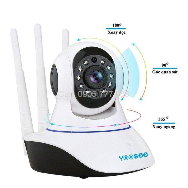 [TRỢ GIÁ] Camera Yoosee 3 râu 2.0 - Full HD 1080P kèm thẻ nhớ 32GB