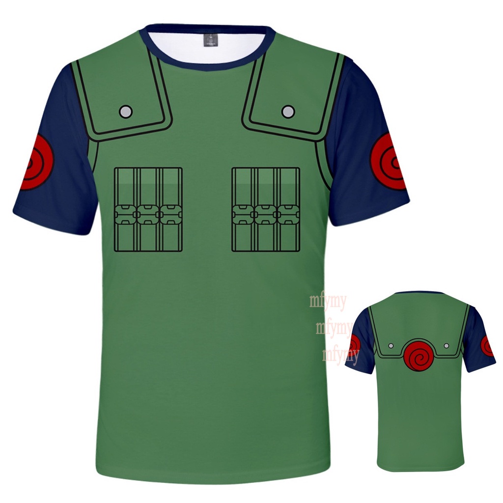 Áo Thun Ngắn Tay Hóa Trang Nhân Vật Anime Naruto Cho Bé Trai/Bé Gái