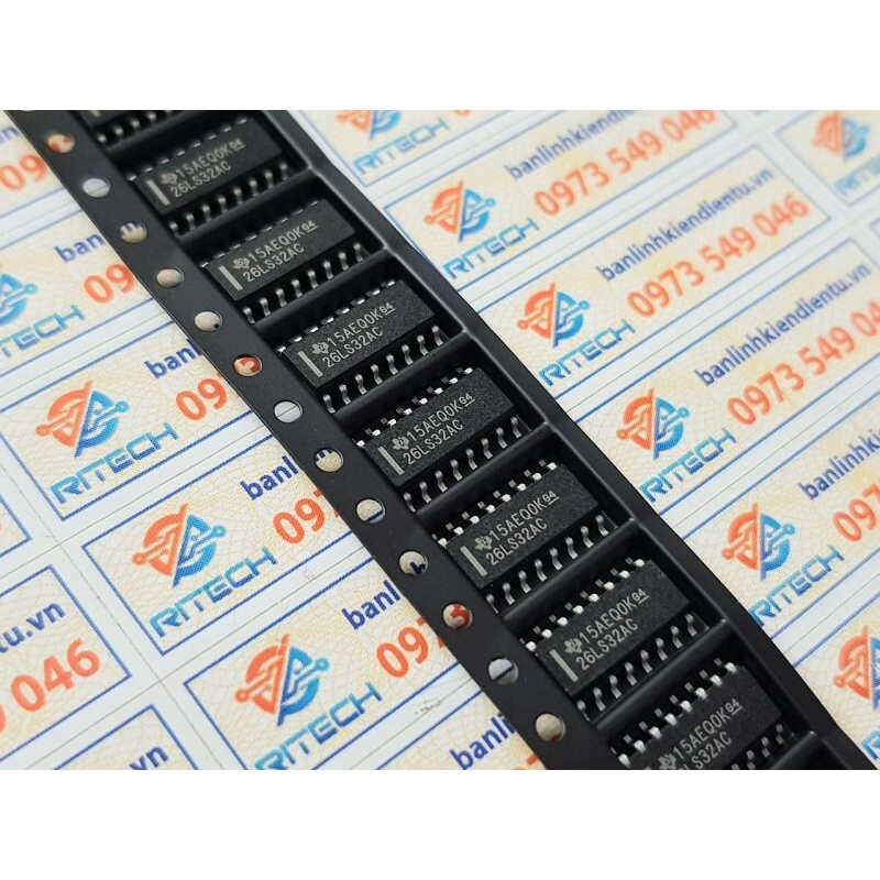 [Combo 3 con] 26LS32AC, AM26LS32ACDR IC Chuyên Dụng SOP-16 3.9mm