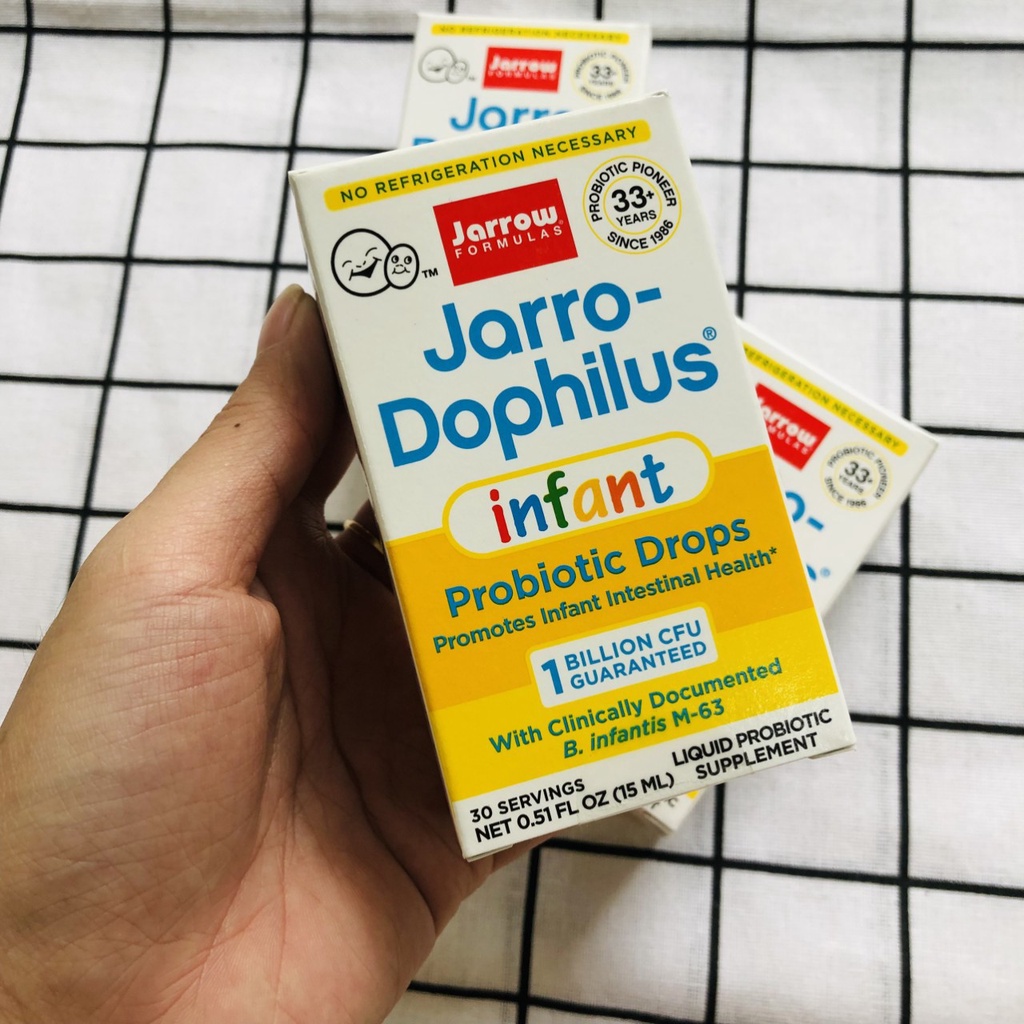 [USA][15ml] Men vi sinh tiêu đẩy đờm cho bé sơ sinh Jarro Dophilus Infant
