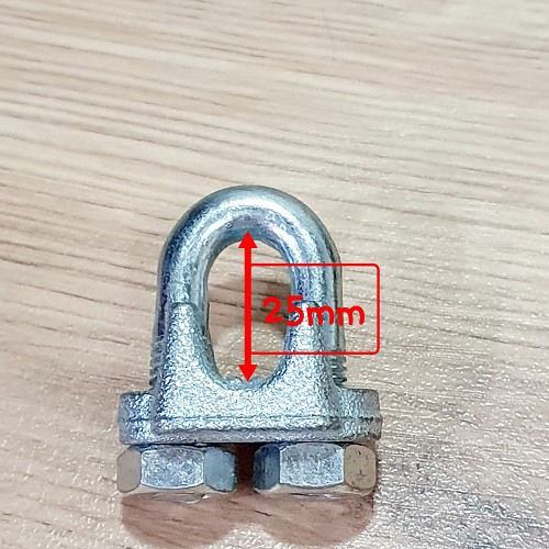 2 Con Ốc Siết Cáp Thép Loại Lớn Siết Sợi Cáp Đường Kính 10mm đến 12mm