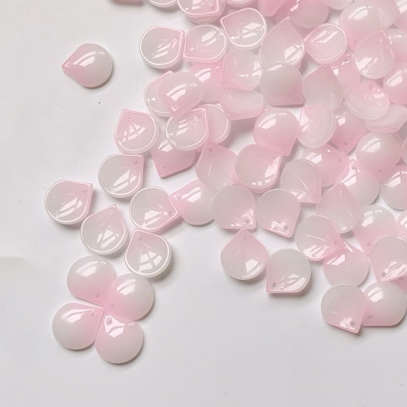 5 cánh hoa thủy tinh 13*15mm nguyên liệu làm trâm làm trang sức cố trang cosplay cổ phục