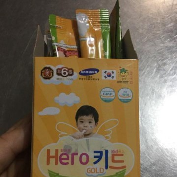 Herokid Gold – Bổ sung canxi tự nhiên giúp trẻ cao lớn, thanh nhiệt mát gan, tăng cường đề kháng (30 gói)