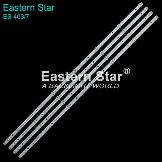 Asanzo 40T550 - Bộ 4 thanh 7 Led 3v cho Tivi Asanzo 40T550 và các dòng tương tự