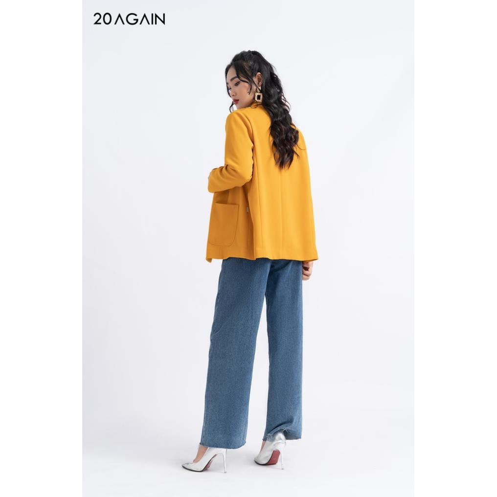 [Mã FAMALLT5 giảm 15% đơn 150k] Áo vest blazer nữ dài 2 lớp có túi ốp VDA0961 20AGAIN | BigBuy360 - bigbuy360.vn