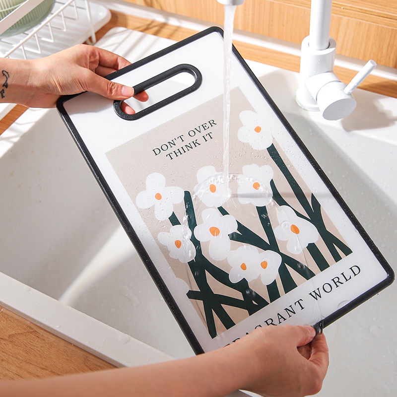 Thớt Cắt Thực Phẩm Bằng Nhựa Hai Mặt Tiện Dụng Cho Nhà Bếp