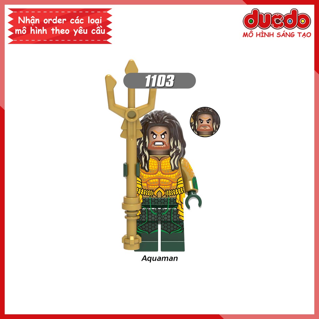 Minifigures các nhân vật Super Hero Aquaman tuyệt đẹp - Đồ chơi Lắp ghép Xếp hình Mini Iron Man Mô hình XINH 0237