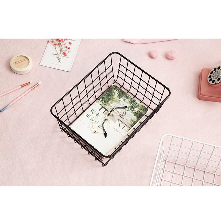 Rổ kim loại hình chữ nhật | BigBuy360 - bigbuy360.vn