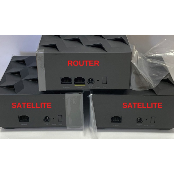 BỘ PHÁT WIFI NETGEAR NIGHTHAWK MESH WIFI 6 SYSTEM MK63-100NAS AX1800 ,Dual-Band , 3-Pack