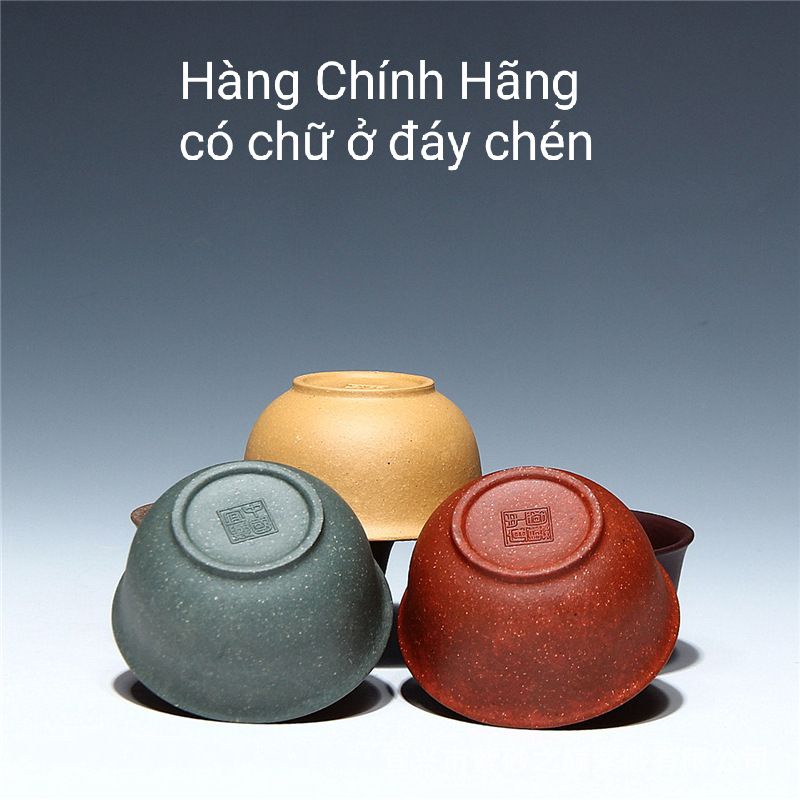 Chén tử sa Nghi Hưng chính hãng dung tích 30ml 5 màu