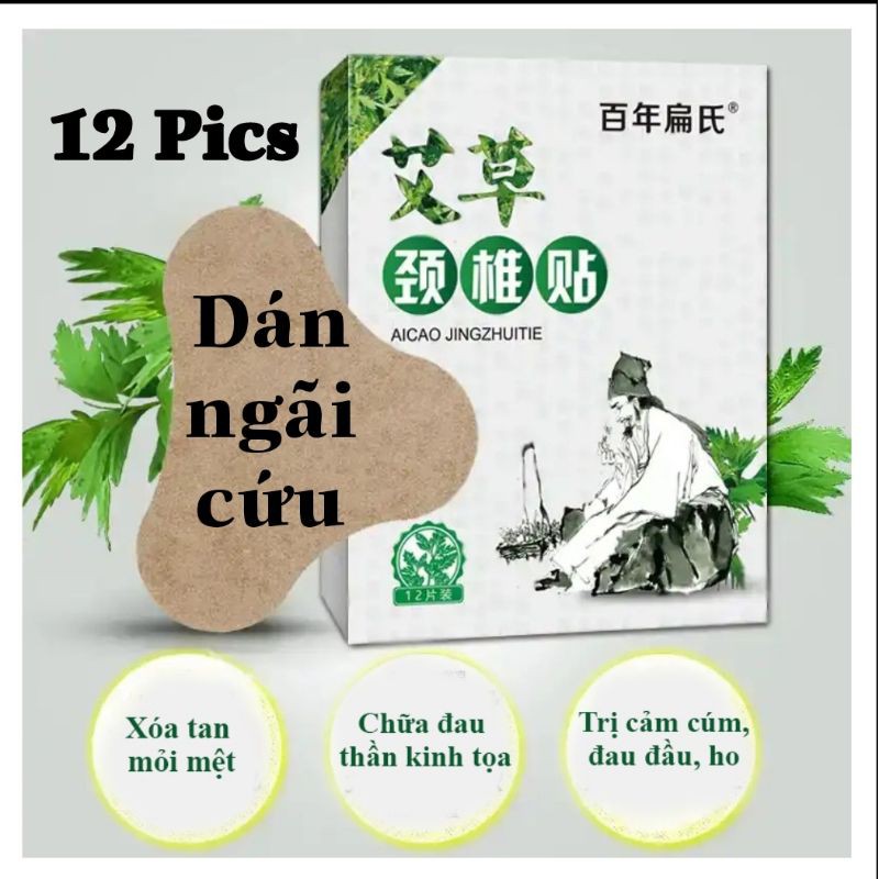 Hộp 12 Miếng Dán Thảo Dược giảm đau nhức toàn thân, vai gáy cổ cực hiệu quả