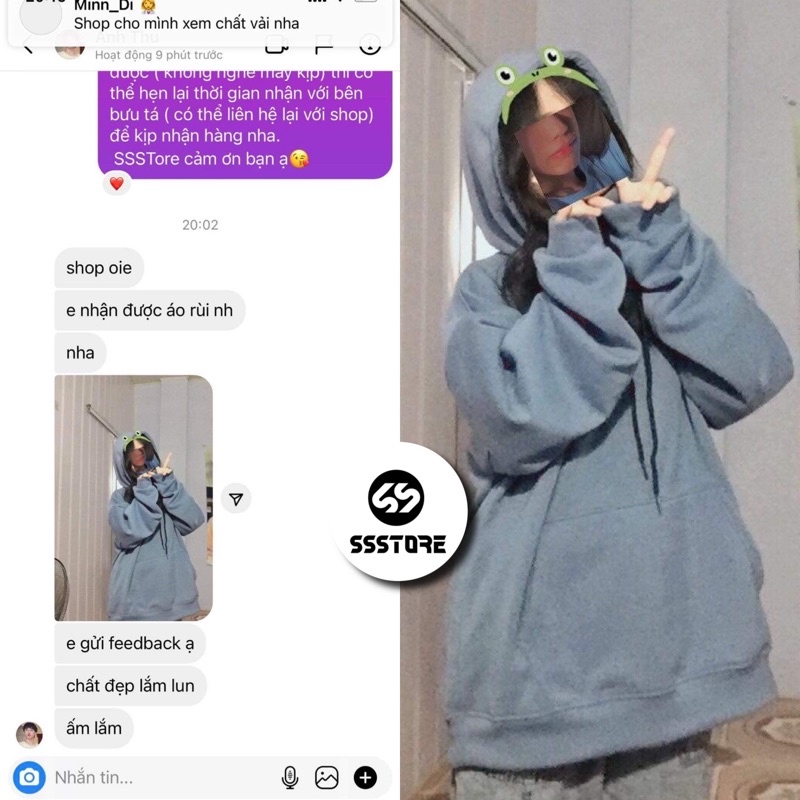 áo Hoodie trơn màu xanh xám ảnh thật unisex ( nam nữ mặc đều được) | BigBuy360 - bigbuy360.vn