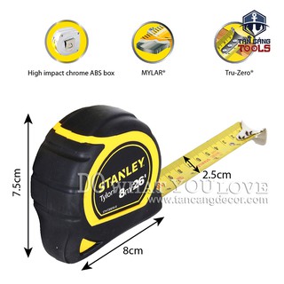 Thước cuộn thép TYLON 8M-25mm Stanley STHT30656-8