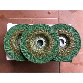 Đá mài sắt, mài inox màu xanh cá sấu 100mm