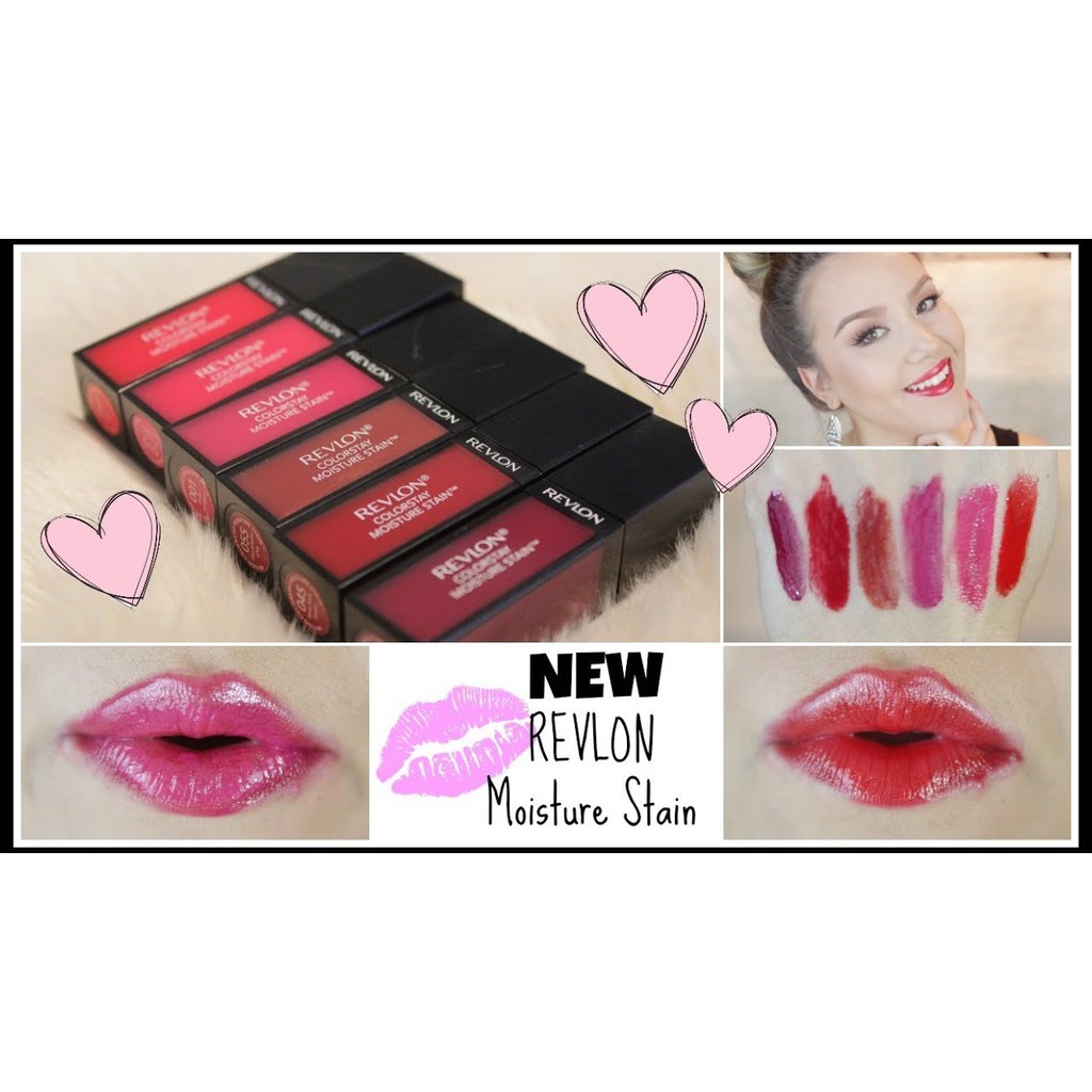 Son Tint Revlon ColorStay Moisture Stain 020 Rio Rush 005 Parisian Passion