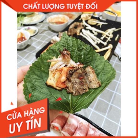 Tổng Buôn Siêu rẻ > Lá Kenhip Vừng Mè Tía Tô Cuốn Thịt nướng Hàn Quốc 1kg