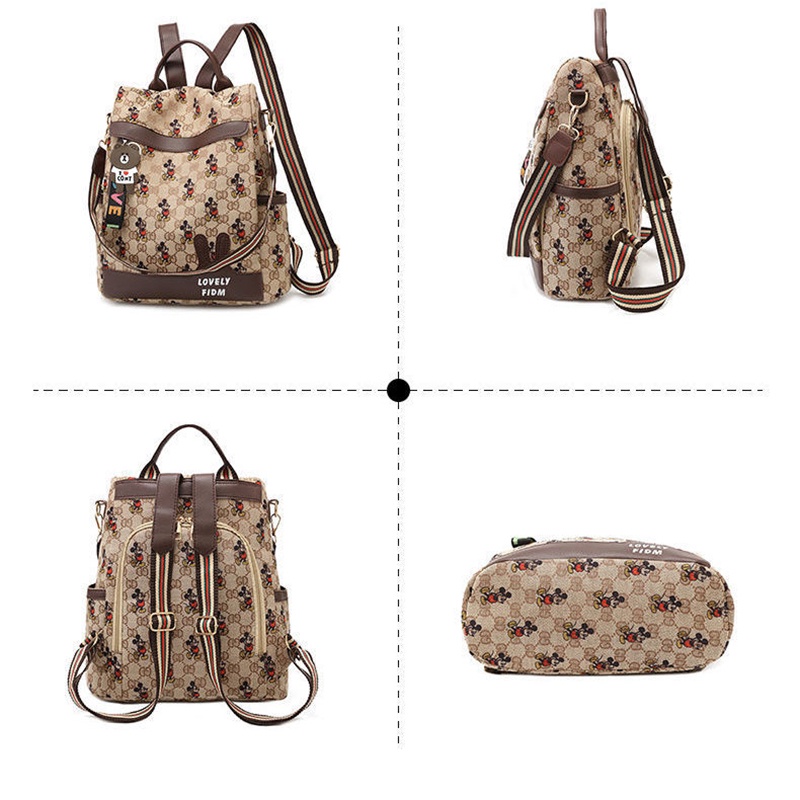 Balo du lịch IELGY vải oxford cỡ lớn chống trộm thời trang Hàn Quốc cho nữ