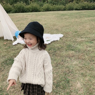 Áo len cổ lọ vặn thừng cho bé trai bé gái 👧🏻👶🏻