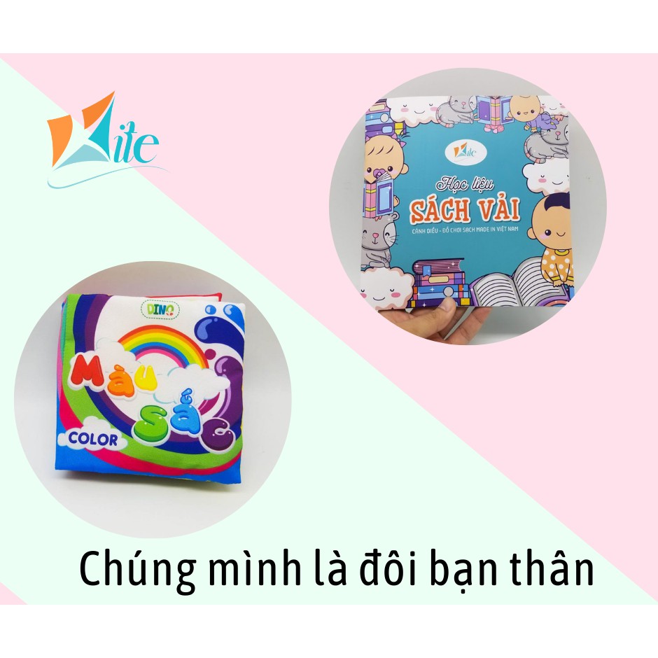 Combo Sách Vải Màu Sắc – Đồ Chơi Sạch Cánh Diều – Made in Việt Nam