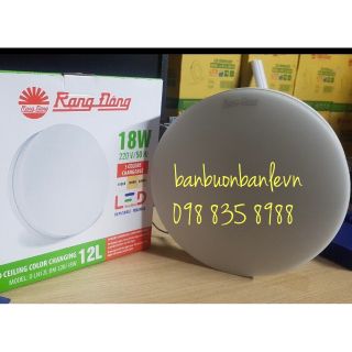 Đèn LED Ốp trần Tròn 18W Đổi màu Rạng Đông